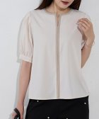 【ピエロ/Pierrot】の2way配色ボリューム袖ブラウス 166cm / アイボリー×グレージュ / M|ID:prp329100004616232