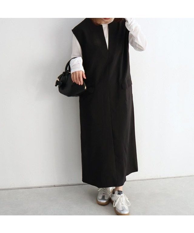 【ピエロ/Pierrot】のキーネックシンプルジャンパースカート 人気、トレンドファッション・服の通販 founy(ファニー) 　ファッション　Fashion　レディースファッション　Fashion for Women　スカート　Skirts　エレガント 上品　Elegant　シンプル　Simple, Minimal　ストレッチ　Stretch, Stretchy Fabric　プチプライス・低価格　Affordable / Budget Price　 other-1|ID: prp329100004626683 ipo3291000000035646231