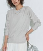 【ピエロ/Pierrot】のネックと柄が選べるロングスリーブシアーカットソー 167cm / ラメ / シルバー / クルーネック / M|ID: prp329100004626684 ipo3291000000033248733