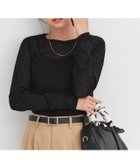 【ピエロ/Pierrot】の柄が選べるロングスリーブシアーカットソー 162cm / ドット / ブラック / M|ID: prp329100004626684 ipo3291000000036296422