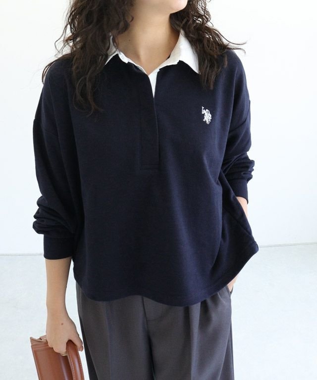 【ピエロ/Pierrot】の【U.S.POLO ASSN.】ライトスウェットポロカットソー 人気、トレンドファッション・服の通販 founy(ファニー) ファッション Fashion レディースファッション Fashion for Women トップス・カットソー Cut & Sew Tops レディースパーカー・カジュアルフーディー Casual Hoodies & Sweatshirts スウェット・クルーネックトップス Sweatshirts & Crewnecks / Relaxed Fit Sweat Tops カットソー・ベーシックTシャツ Cut-and-Sewn Tops / Stretch Tees & Basics スウェット / スエット Sweatshirt, Sweatwear トレンド Trend, Trending Now プチプライス・低価格 Affordable / Budget Price リラックス Relax, Relaxed Fit other-1|ID: prp329100004630291 ipo3291000000034231891