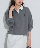 【ピエロ/Pierrot】の【U.S.POLO ASSN.】ライトスウェットポロカットソー 167cm / 杢チャコール / M|ID: prp329100004630291 ipo3291000000034497298