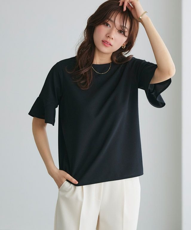 【ピエロ/Pierrot】のチューリップスリーブTブラウス 人気、トレンドファッション・服の通販 founy(ファニー) 　ファッション　Fashion　レディースファッション　Fashion for Women　トップス・カットソー　Cut & Sew Tops　シャツ・ブラウス・オフィスカジュアル　Elegant Blouses & Button-Ups　カットソー　Cut and Sewn Top　ジョーゼット　Georgette, Semi-Sheer Fabric　スリーブ　Sleeve, Long Sleeve / Short Sleeve　チューリップ　Tube, Tube Top　プチプライス・低価格　Affordable / Budget Price　 other-1|ID: prp329100004631022 ipo3291000000033316629