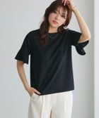 【ピエロ/Pierrot】のチューリップスリーブTブラウス 人気、トレンドファッション・服の通販 founy(ファニー) ファッション Fashion レディースファッション Fashion for Women トップス・カットソー Cut & Sew Tops シャツ・ブラウス・オフィスカジュアル Elegant Blouses & Button-Ups カットソー Cut and Sewn Top ジョーゼット Georgette, Semi-Sheer Fabric スリーブ Sleeve, Long Sleeve / Short Sleeve チューリップ Tube, Tube Top プチプライス・低価格 Affordable / Budget Price thumbnail ブラック|ID: prp329100004631022 ipo3291000000033316630