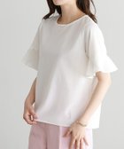 【ピエロ/Pierrot】のチューリップスリーブTブラウス 人気、トレンドファッション・服の通販 founy(ファニー) ファッション Fashion レディースファッション Fashion for Women トップス・カットソー Cut & Sew Tops シャツ・ブラウス・オフィスカジュアル Elegant Blouses & Button-Ups カットソー Cut and Sewn Top ジョーゼット Georgette, Semi-Sheer Fabric スリーブ Sleeve, Long Sleeve / Short Sleeve チューリップ Tube, Tube Top プチプライス・低価格 Affordable / Budget Price thumbnail オフホワイト|ID: prp329100004631022 ipo3291000000033316635