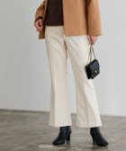 【ピエロ/Pierrot】の【アウトレットSALE!】ウールタッチセミフレアパンツ アイボリー|ID: prp329100004631828 ipo3291000000035935284