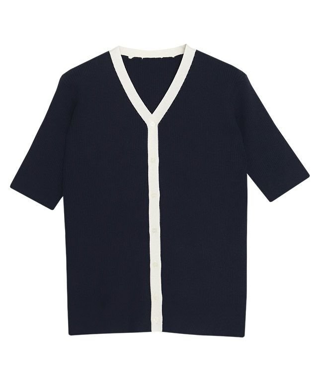 【ピエロ/Pierrot】の配色リブニットカーデ インテリア・キッズ・メンズ・レディースファッション・服の通販 founy(ファニー) ファッション Fashion レディースファッション Fashion for Women トップス・カットソー Cut & Sew Tops ニット Knit Tops & Sweaters おすすめ Recommended / Our Picks プチプライス・低価格 Affordable / Budget Price 羽織 Haori, Light Jacket ネイビー×オフホワイト|ID: prp329100004631839 ipo3291000000033332906