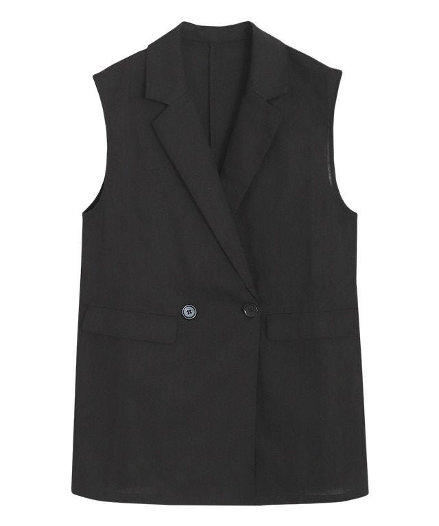 【ピエロ/Pierrot】のリネン混ジレ インテリア・キッズ・メンズ・レディースファッション・服の通販 founy(ファニー) https://founy.com/ ファッション Fashion レディースファッション Fashion for Women アウター Coat / Outerwear Collection トップス・カットソー Cut & Sew Tops ベスト&ジレ / 重ね着スタイル Vests & Gilets おすすめ Recommended / Our Picks インナー Innerwear ダウン Down, Puffer ダブル Double, Double-Breasted プチプライス・低価格 Affordable / Budget Price リネン Linen, Linen Fabric |ID: prp329100004631856 ipo3291000000035968631