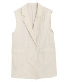 【ピエロ/Pierrot】のリネン混ジレ アイボリー|ID: prp329100004631856 ipo3291000000036042876