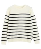 【ピエロ/Pierrot】のショルダーボタンニット 人気、トレンドファッション・服の通販 founy(ファニー) ファッション Fashion レディースファッション Fashion for Women トップス・カットソー Cut & Sew Tops ニット Knit Tops & Sweaters プチプライス・低価格 Affordable / Budget Price エレガント 上品 Elegant thumbnail アイボリー×ブラック|ID: prp329100004631873 ipo3291000000033333102