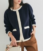 【ピエロ/Pierrot】の配色ニットジャケット 配色ニットジャケット|ID: prp329100004631875 ipo3291000000034059630