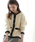 【ピエロ/Pierrot】の配色ニットジャケット 配色ニットジャケット|ID: prp329100004631875 ipo3291000000035967792