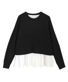【ピエロ/Pierrot】の【アウトレットSALE!】フリルドッキングニット ブラック|ID: prp329100004631879 ipo3291000000033333149