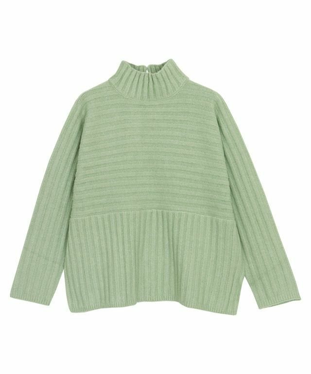 【ピエロ/Pierrot】のハイネックリブニット インテリア・キッズ・メンズ・レディースファッション・服の通販 founy(ファニー) ファッション Fashion レディースファッション Fashion for Women トップス・カットソー Cut & Sew Tops ニット Knit Tops & Sweaters スリット Slit, Slit Detail ハイネック High Neck, Mock Neck プチプライス・低価格 Affordable / Budget Price スモークミント|ID: prp329100004631880 ipo3291000000033333167