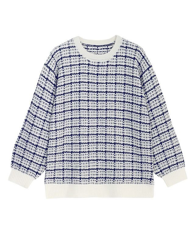 【ピエロ/Pierrot】の【アウトレットSALE!】チェックツイードニット インテリア・キッズ・メンズ・レディースファッション・服の通販 founy(ファニー) https://founy.com/ ファッション Fashion レディースファッション Fashion for Women トップス・カットソー Cut & Sew Tops ニット Knit Tops & Sweaters アウトレット Outlet / Clearance スリーブ Sleeve, Long Sleeve / Short Sleeve チェック Check, Plaid, Tartan プチプライス・低価格 Affordable / Budget Price |ID: prp329100004631884 ipo3291000000033333175