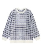 【ピエロ/Pierrot】の【アウトレットSALE!】チェックツイードニット アイボリー×ネイビー|ID: prp329100004631884 ipo3291000000033333176