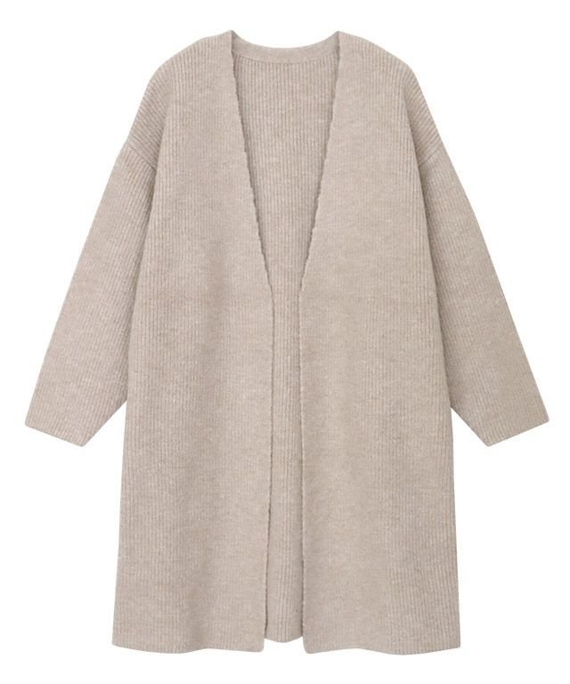 【ピエロ/Pierrot】のトッパーニットコーディガン インテリア・キッズ・メンズ・レディースファッション・服の通販 founy(ファニー) 　ファッション　Fashion　レディースファッション　Fashion for Women　トップス・カットソー　Cut & Sew Tops　ニット　Knit Tops & Sweaters　送料無料　Free Shipping　インナー　Innerwear　コーディガン　Coatigan, Knit Coat　ショルダー　Shoulder, Shoulder Strap　トッパー　Topper, Light Cardigan　ドロップ　Drop Shoulder, Dropped Style　プチプライス・低価格　Affordable / Budget Price　ボトム　Bottoms, Lower Wear　ルーズ　Loose, Oversized　杢ベージュ|ID: prp329100004631901 ipo3291000000033333285