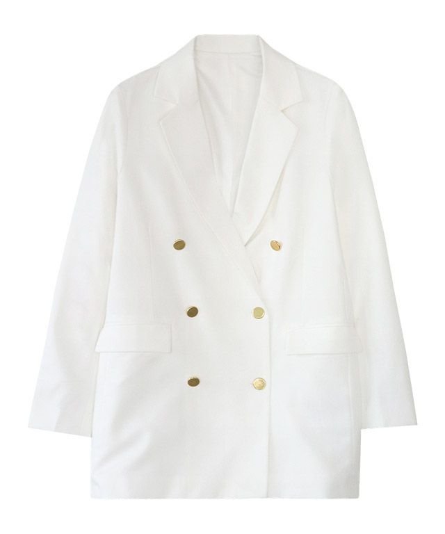 【ピエロ/Pierrot】の【アウトレットSALE!】ゴールドボタンジャケット インテリア・キッズ・メンズ・レディースファッション・服の通販 founy(ファニー) 　ファッション　Fashion　レディースファッション　Fashion for Women　アウター　Coat / Outerwear Collection　レディースジャケット・軽アウター　Jackets　アウトレット　Outlet / Clearance　ジャケット　Jacket, Outerwear　ダブル　Double, Double-Breasted　トレンド　Trend, Trending Now　プチプライス・低価格　Affordable / Budget Price　エレガント 上品　Elegant　定番　Standard, Basic Item　オフホワイト|ID: prp329100004631929 ipo3291000000033333462