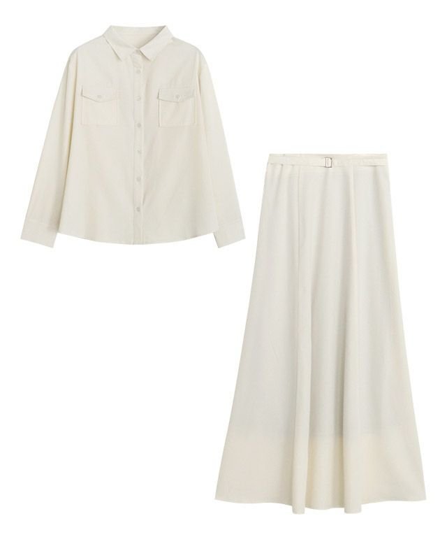 【ピエロ/Pierrot】のシャツスカートセットアップ インテリア・キッズ・メンズ・レディースファッション・服の通販 founy(ファニー) https://founy.com/ ファッション Fashion レディースファッション Fashion for Women セットアップ Matching Sets スカート・ミニ/ミディ/マキシ Skirts / Mini, Midi & Maxi Skirts スーツ Business Suits & Workwear スーツスカート・ビジネス用スカート Suit Skirts / Office Skirts スーツセット・2点セット・レディーススーツ Suit Sets / 2-Piece Suits / Office Suit Sets とろみ Fluid, Flowy Fabric スーツ Suit, Formalwear フラップ Flap, Flap Pocket プチプライス・低価格 Affordable / Budget Price ポケット Pocket, Pocket Detail エレガント 上品 Elegant |ID: prp329100004631935 ipo3291000000033333504