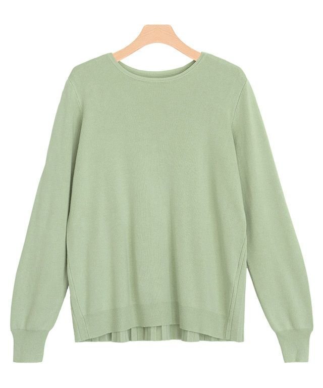 【ピエロ/Pierrot】の【アウトレットSALE!】バックプリーツニットプルオーバー インテリア・キッズ・メンズ・レディースファッション・服の通販 founy(ファニー) 　ファッション　Fashion　レディースファッション　Fashion for Women　トップス・カットソー　Cut & Sew Tops　ニット　Knit Tops & Sweaters　カジュアルプルオーバー・ニットトップス　Pullovers & Knit Tops / Casual Pullovers　アウトレット　Outlet / Clearance　シルク　Silk, 100% Silk　シンプル　Simple, Minimal　プチプライス・低価格　Affordable / Budget Price　エレガント 上品　Elegant　ペールミント|ID: prp329100004631940 ipo3291000000033333538