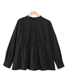【ピエロ/Pierrot】のハイネックギャザーTブラウス ブラック|ID: prp329100004631943 ipo3291000000033333553
