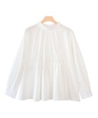 【ピエロ/Pierrot】のハイネックギャザーTブラウス オフホワイト|ID: prp329100004631943 ipo3291000000033333556