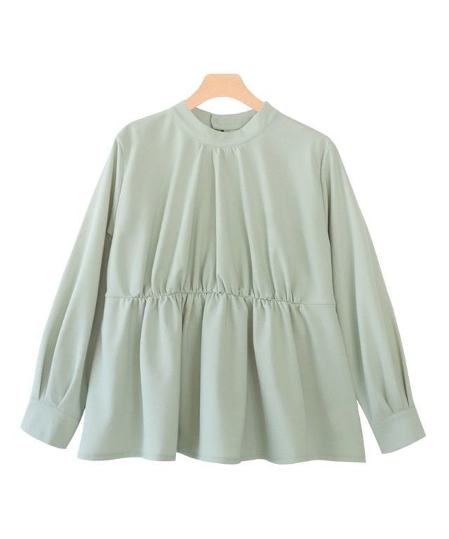 【ピエロ/Pierrot】のハイネックギャザーTブラウス インテリア・キッズ・メンズ・レディースファッション・服の通販 founy(ファニー) ファッション Fashion レディースファッション Fashion for Women トップス・カットソー Cut & Sew Tops シャツ・ブラウス・オフィスカジュアル Elegant Blouses & Button-Ups カットソー Cut and Sewn Top ギャザー Gathered, Ruffled ジョーゼット Georgette, Semi-Sheer Fabric ハイネック High Neck, Mock Neck プチプライス・低価格 Affordable / Budget Price ミント|ID: prp329100004631943 ipo3291000000033333557