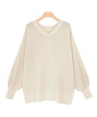 【ピエロ/Pierrot】の【アウトレットSALE!】リネンタッチ2wayルーズニット アイボリー|ID: prp329100004631946 ipo3291000000033333580