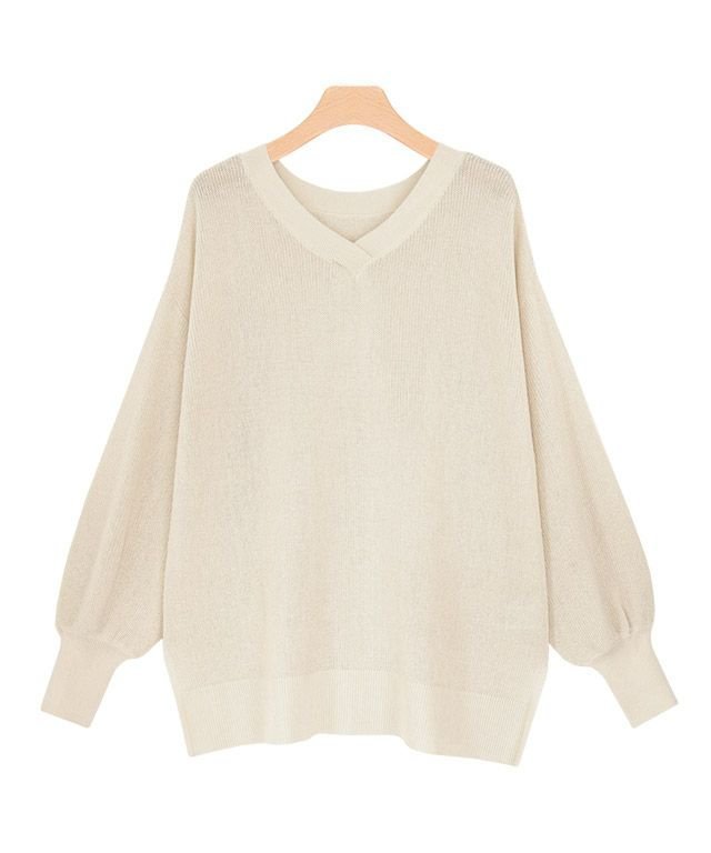 【ピエロ/Pierrot】の【アウトレットSALE!】リネンタッチ2wayルーズニット インテリア・キッズ・メンズ・レディースファッション・服の通販 founy(ファニー) 　ファッション　Fashion　レディースファッション　Fashion for Women　トップス・カットソー　Cut & Sew Tops　ニット　Knit Tops & Sweaters　アウトレット　Outlet / Clearance　プチプライス・低価格　Affordable / Budget Price　ラウンド　Round, Round Neck　ルーズ　Loose, Oversized　エレガント 上品　Elegant　夏　Summer　アイボリー|ID: prp329100004631946 ipo3291000000033333580