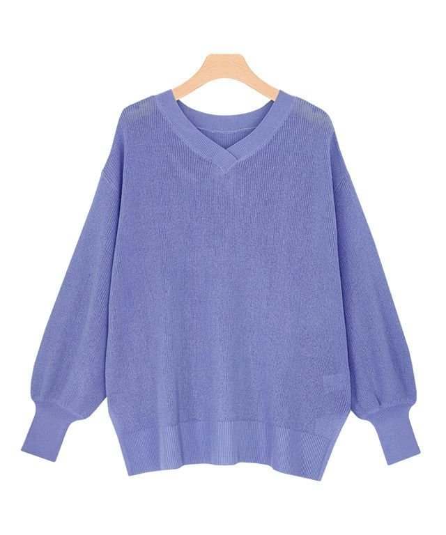 【ピエロ/Pierrot】の【アウトレットSALE!】リネンタッチ2wayルーズニット インテリア・キッズ・メンズ・レディースファッション・服の通販 founy(ファニー) 　ファッション　Fashion　レディースファッション　Fashion for Women　トップス・カットソー　Cut & Sew Tops　ニット　Knit Tops & Sweaters　アウトレット　Outlet / Clearance　プチプライス・低価格　Affordable / Budget Price　ラウンド　Round, Round Neck　ルーズ　Loose, Oversized　エレガント 上品　Elegant　夏　Summer　ブルー|ID: prp329100004631946 ipo3291000000033333582