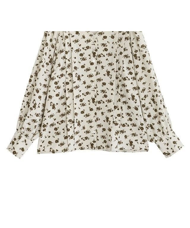 【ピエロ/Pierrot】のタックデザインフラワープリントブラウス インテリア・キッズ・メンズ・レディースファッション・服の通販 founy(ファニー) 　ファッション　Fashion　レディースファッション　Fashion for Women　トップス・カットソー　Cut & Sew Tops　シャツ・ブラウス・オフィスカジュアル　Elegant Blouses & Button-Ups　花柄・フラワープリント・モチーフ　Floral Prints & Motifs / Flower Pattern Tops　おすすめ　Recommended / Our Picks　ギャザー　Gathered, Ruffled　スマート　Smart, Elegant　デコルテ　Décolleté, Neckline　フェミニン　Feminine, Girly　プチプライス・低価格　Affordable / Budget Price　プリント　Print, Printed Pattern　ワイド　Wide, Wide Fit　アイボリー|ID: prp329100004631972 ipo3291000000036068019