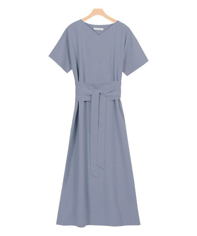 【ピエロ/Pierrot】のリネン風サッシュベルト付きワンピース インテリア・キッズ・メンズ・レディースファッション・服の通販 founy(ファニー) ファッション Fashion レディースファッション Fashion for Women ワンピース Dresses ベルト&ウエストマーク Belts & Waist Accessories シンプル Simple, Minimal プチプライス・低価格 Affordable / Budget Price リネン Linen, Linen Fabric ルーズ Loose, Oversized ラベンダーブルー|ID: prp329100004631997 ipo3291000000036071645