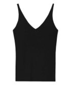 【ピエロ/Pierrot】の【アウトレットSALE!】Vネックリブニットタンクトップ ブラック|ID: prp329100004632003 ipo3291000000033333974