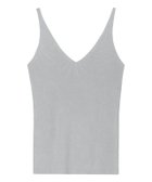 【ピエロ/Pierrot】の【アウトレットSALE!】Vネックリブニットタンクトップ グレー|ID: prp329100004632003 ipo3291000000033333976