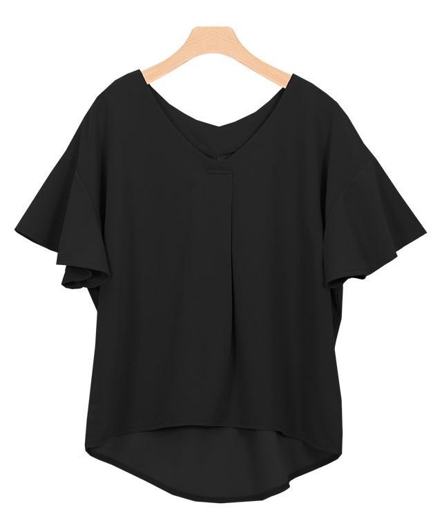 【ピエロ/Pierrot】のフレアスリーブTブラウス 人気、トレンドファッション・服の通販 founy(ファニー) ファッション Fashion レディースファッション Fashion for Women トップス・カットソー Cut & Sew Tops シャツ・ブラウス・オフィスカジュアル Elegant Blouses & Button-Ups カットソー Cut and Sewn Top ジョーゼット Georgette, Semi-Sheer Fabric スリーブ Sleeve, Long Sleeve / Short Sleeve フレア Flare, Flared フロント Front, Front Design プチプライス・低価格 Affordable / Budget Price other-1|ID: prp329100004632005 ipo3291000000033333989