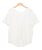 【ピエロ/Pierrot】のフレアスリーブTブラウス 人気、トレンドファッション・服の通販 founy(ファニー) ファッション Fashion レディースファッション Fashion for Women トップス・カットソー Cut & Sew Tops シャツ・ブラウス・オフィスカジュアル Elegant Blouses & Button-Ups カットソー Cut and Sewn Top ジョーゼット Georgette, Semi-Sheer Fabric スリーブ Sleeve, Long Sleeve / Short Sleeve フレア Flare, Flared フロント Front, Front Design プチプライス・低価格 Affordable / Budget Price thumbnail オフホワイト|ID: prp329100004632005 ipo3291000000036068801