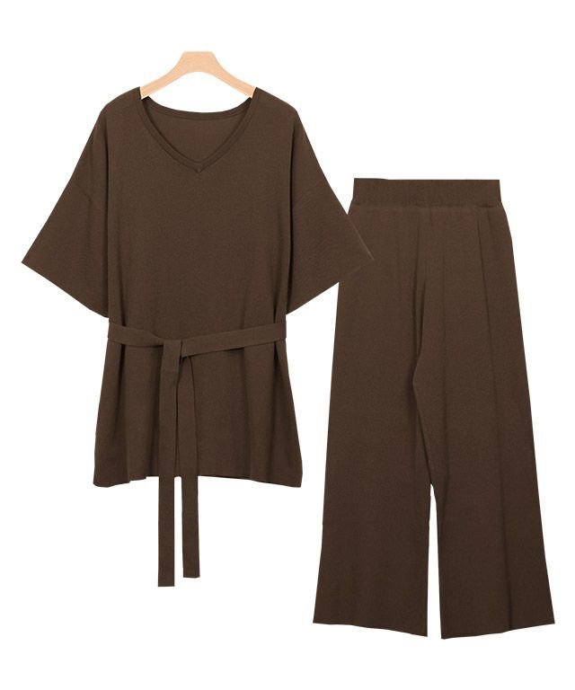【ピエロ/Pierrot】の【アウトレットSALE!】ベルト付きセットアップ インテリア・キッズ・メンズ・レディースファッション・服の通販 founy(ファニー) 　ファッション　Fashion　レディースファッション　Fashion for Women　セットアップ　Matching Sets　ベルト&ウエストマーク　Belts & Waist Accessories　スーツ　Business Suits & Workwear　スーツセット・2点セット・レディーススーツ　Suit Sets / 2-Piece Suits / Office Suit Sets　アウトレット　Outlet / Clearance　スリット　Slit, Slit Detail　スーツ　Suit, Formalwear　セットアップ　Set-Up, Coordinated Outfit　フロント　Front, Front Design　プチプライス・低価格　Affordable / Budget Price　ブラウン|ID: prp329100004632019 ipo3291000000033334069
