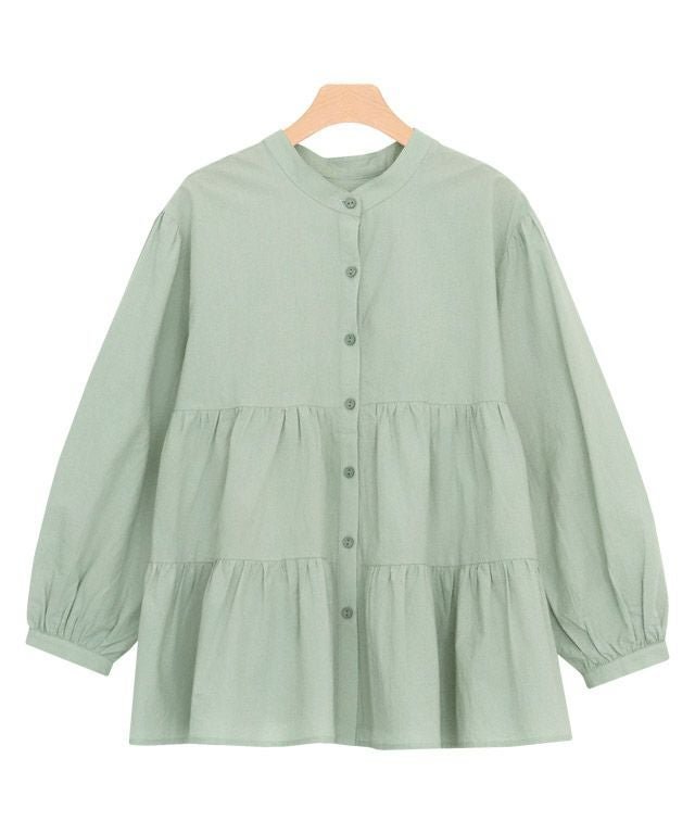 【ピエロ/Pierrot】の2wayティアードブラウス インテリア・キッズ・メンズ・レディースファッション・服の通販 founy(ファニー) 　ファッション　Fashion　レディースファッション　Fashion for Women　トップス・カットソー　Cut & Sew Tops　シャツ・ブラウス・オフィスカジュアル　Elegant Blouses & Button-Ups　フェミニン　Feminine, Girly　フレア　Flare, Flared　プチプライス・低価格　Affordable / Budget Price　アクア|ID: prp329100004632031 ipo3291000000036069418