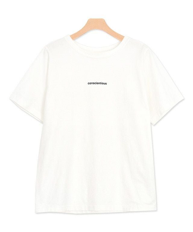 【ピエロ/Pierrot】のconscientiousシルケットロゴTシャツ 人気、トレンドファッション・服の通販 founy(ファニー) 　ファッション　Fashion　レディースファッション　Fashion for Women　トップス・カットソー　Cut & Sew Tops　シャツ・ブラウス・オフィスカジュアル　Elegant Blouses & Button-Ups　ロングTシャツ・Tシャツ　Longline T-Shirts & Tees　シルケット　Silket, Silky Cotton　プチプライス・低価格　Affordable / Budget Price　エレガント 上品　Elegant　 other-1|ID: prp329100004632032 ipo3291000000036069446