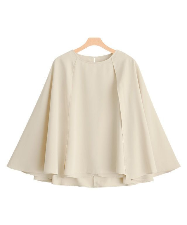 【ピエロ/Pierrot】のとろみマントブラウス インテリア・キッズ・メンズ・レディースファッション・服の通販 founy(ファニー) https://founy.com/ ファッション Fashion レディースファッション Fashion for Women トップス・カットソー Cut & Sew Tops シャツ・ブラウス・オフィスカジュアル Elegant Blouses & Button-Ups とろみ Fluid, Flowy Fabric ドレープ Drape, Draping Fabric プチプライス・低価格 Affordable / Budget Price エレガント 上品 Elegant |ID: prp329100004632040 ipo3291000000033334201