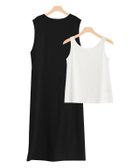 【ピエロ/Pierrot】のインナーセットペアスキンバックラップワンピース ブラック|ID: prp329100004632042 ipo3291000000036274713