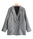 【ピエロ/Pierrot】のチェック柄ダブルジャケット 人気、トレンドファッション・服の通販 founy(ファニー) ファッション Fashion レディースファッション Fashion for Women アウター Coat / Outerwear Collection レディースジャケット・軽アウター Jackets ジャケット Jacket, Outerwear ダブル Double, Double-Breasted チェック Check, Plaid, Tartan トレンド Trend, Trending Now バランス Balance, Style Balance プチプライス・低価格 Affordable / Budget Price thumbnail ブラック|ID: prp329100004632059 ipo3291000000034425541