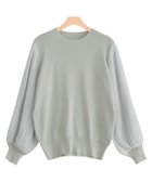 【ピエロ/Pierrot】のプリーツ袖ニット グレー|ID: prp329100004632070 ipo3291000000033334375