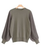 【ピエロ/Pierrot】のプリーツ袖ニット モカ|ID: prp329100004632070 ipo3291000000033334378