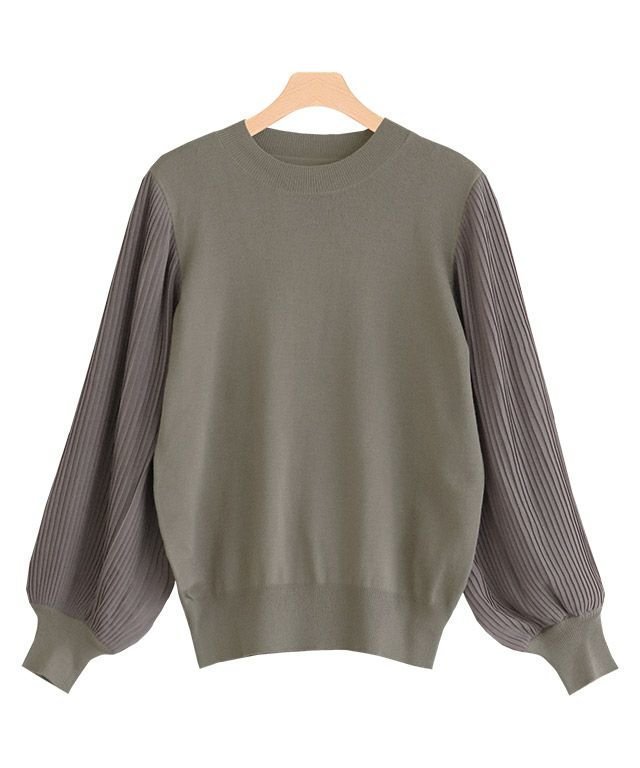 【ピエロ/Pierrot】のプリーツ袖ニット インテリア・キッズ・メンズ・レディースファッション・服の通販 founy(ファニー) ファッション Fashion レディースファッション Fashion for Women トップス・カットソー Cut & Sew Tops ニット Knit Tops & Sweaters シフォン Chiffon, Lightweight Fabric シンプル Simple, Minimal スリーブ Sleeve, Long Sleeve / Short Sleeve プチプライス・低価格 Affordable / Budget Price プリーツ Pleats, Pleated ボトム Bottoms, Lower Wear モカ|ID: prp329100004632070 ipo3291000000033334378