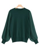 【ピエロ/Pierrot】のプリーツ袖ニット 人気、トレンドファッション・服の通販 founy(ファニー) ファッション Fashion レディースファッション Fashion for Women トップス・カットソー Cut & Sew Tops ニット Knit Tops & Sweaters シフォン Chiffon, Lightweight Fabric シンプル Simple, Minimal スリーブ Sleeve, Long Sleeve / Short Sleeve プチプライス・低価格 Affordable / Budget Price プリーツ Pleats, Pleated ボトム Bottoms, Lower Wear thumbnail ディープグリーン|ID: prp329100004632070 ipo3291000000036070113