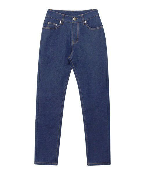 【ピエロ/Pierrot】の【アウトレットSALE!】裏フリースデニム インテリア・キッズ・メンズ・レディースファッション・服の通販 founy(ファニー) 　ファッション　Fashion　レディースファッション　Fashion for Women　パンツ　Pants & Trousers　アンクル　Ankle-Length Design　シューズ　Shoes, Footwear　ストレート　Straight, Straight Cut　ハイライズ　High Rise, High Waist　フラット　Flat, Flat Shoes　アウトレット　Outlet / Clearance　プチプライス・低価格　Affordable / Budget Price　ノーマル/ブルー|ID: prp329100004632078 ipo3291000000033334438