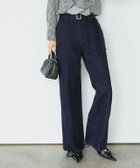 【ピエロ/Pierrot】の【会員優待】ベルト付きピンタックセミワイドデニム 167cm / インディゴ / M|ID: prp329100004632165 ipo3291000000033334868