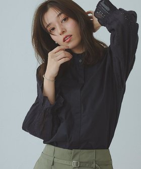 【ピエロ/Pierrot】 コットン袖レースブラウス人気、トレンドファッション・服の通販 founy(ファニー) ファッション Fashion レディースファッション Fashion for Women トップス・カットソー Cut & Sew Tops シャツ・ブラウス・オフィスカジュアル Elegant Blouses & Button-Ups スリーブ Sleeve, Long Sleeve / Short Sleeve バランス Balance, Style Balance フリル Frill, Ruffle プチプライス・低価格 Affordable / Budget Price レース Lace, Lace Fabric |ID:prp329100004632190