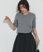 【ピエロ/Pierrot】のプレミアムカシミヤタッチ半袖ニット 167cm / 杢チャコール / M|ID: prp329100004633011 ipo3291000000034169573